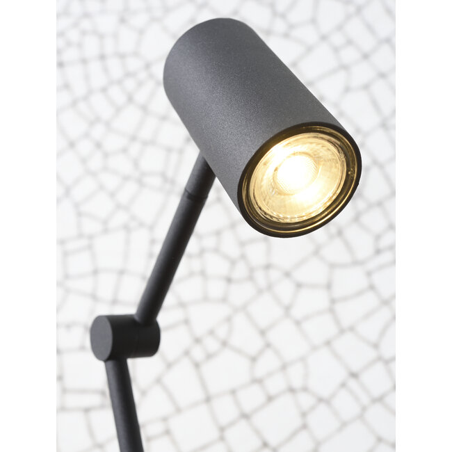 it's about RoMi Vloerlamp ijzer Montreux LED 5W/tube h.11x55cm zwart