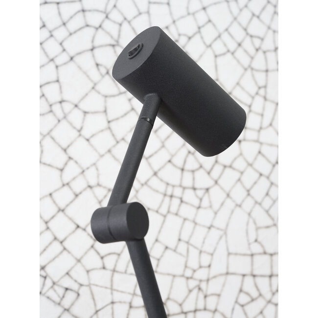it's about RoMi Vloerlamp ijzer Montreux LED 5W/tube h.11x55cm zwart