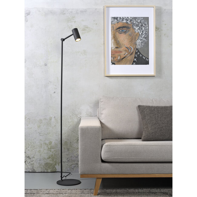 it's about RoMi Vloerlamp ijzer Montreux LED 5W/tube h.11x55cm zwart