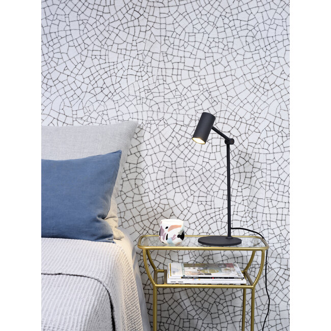 it's about RoMi Tafellamp ijzer Montreux LED 5W/tube h.11x55cm zwart