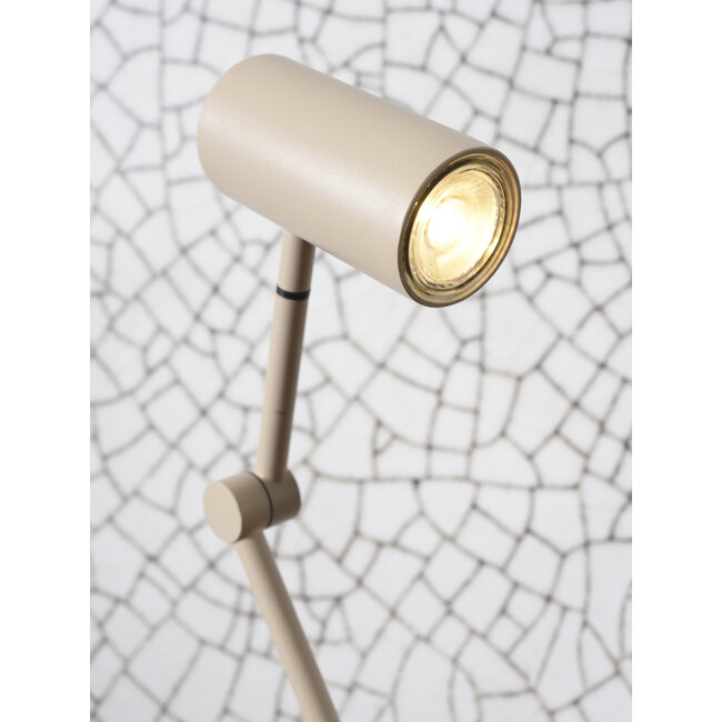 it's about RoMi Tafellamp ijzer Montreux LED 5W/tube h.11x55cm zand