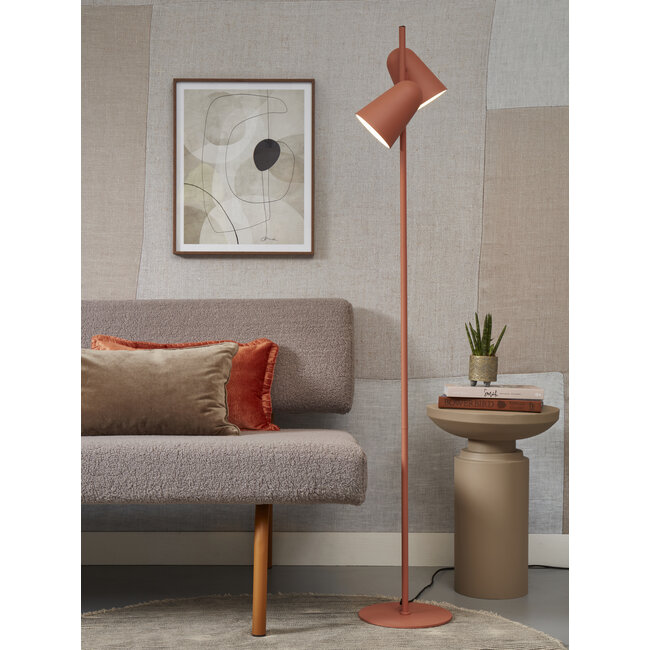 it's about RoMi Vloerlamp ijzer Salamanca 2 kappen h.145 kap Ø16 terra