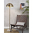 it's about RoMi Vloerlamp ijzer/marmer Toulouse kap Ø40 goud