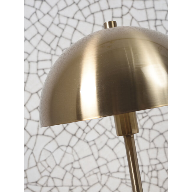 it's about RoMi Tafellamp ijzer/marmer Toulouse h.45cm kap Ø25 goud