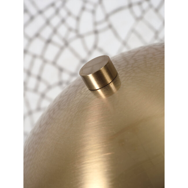 it's about RoMi Tafellamp ijzer/marmer Toulouse h.45cm kap Ø25 goud