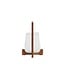 Light en Living Windlicht Ø26x48 cm ANOSY glas helder+hout naturel