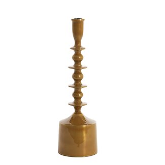 Light en Living Kandelaar Ø10x34,5 cm MERAKO glanzend okergeel goud