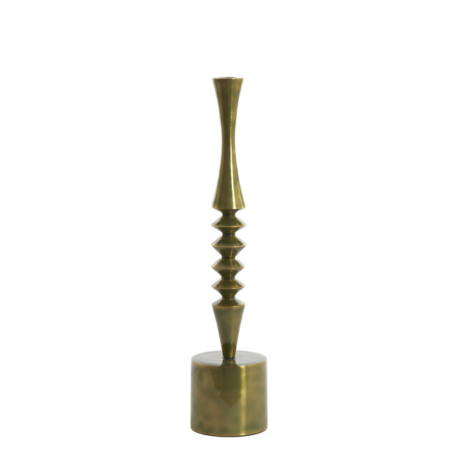 Light en Living Kandelaar Ø10x45 cm MISTRY glanzend  groen goud