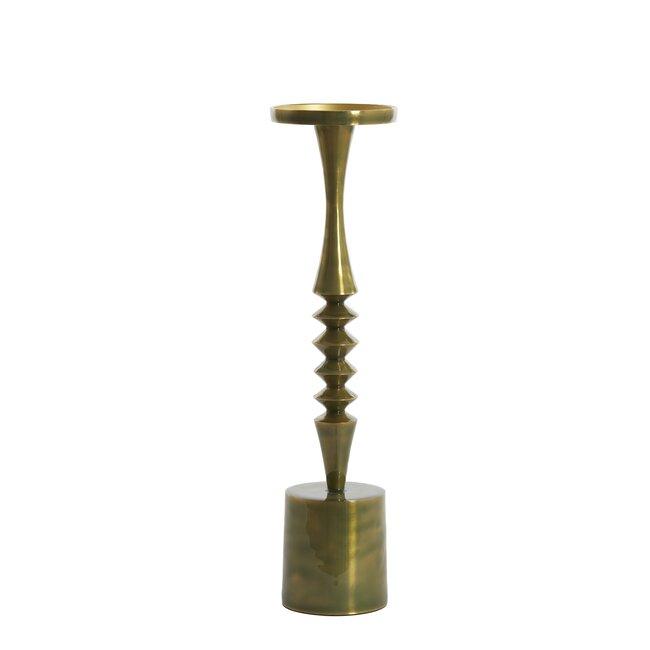 Light en Living Kandelaar Ø11x40 cm MISTRY glanzend  groen goud