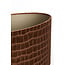 Light en Living Ovale lampenkap PRAYA bruin 45x21x22 cm - Light & Living