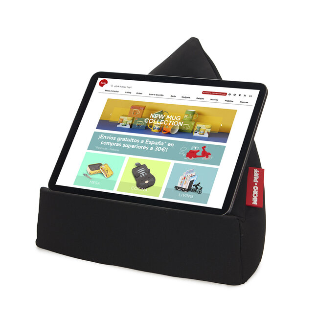 Balvi Tablethouder Micro Puff zwart