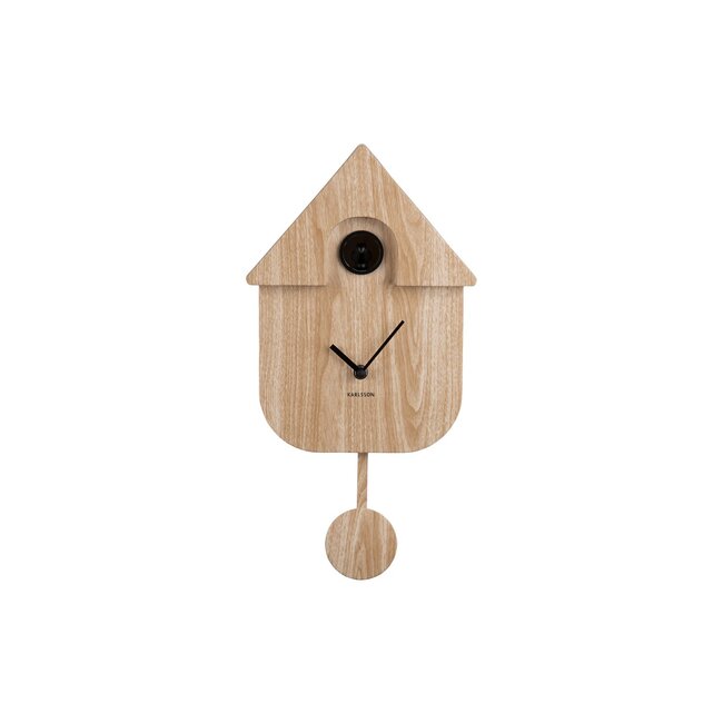 Karlsson Klok Modern Cuckoo - licht bruin