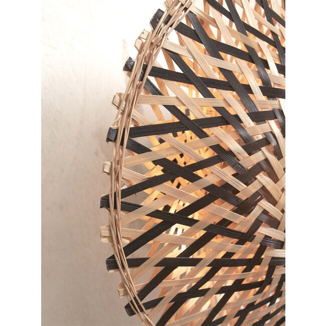 Good&Mojo Wandlamp Kalimantan XS 30cm zwart naturel