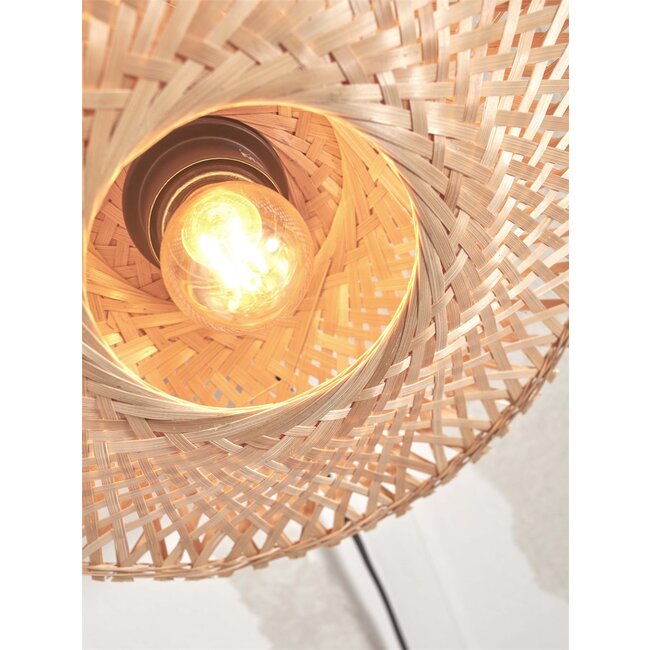 Good&Mojo Wandlamp Kalimantan XS 30cm naturel - Duurzaam & Sfeervol