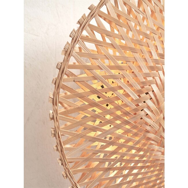 Good&Mojo Wandlamp Kalimantan XS 30cm naturel - Duurzaam & Sfeervol