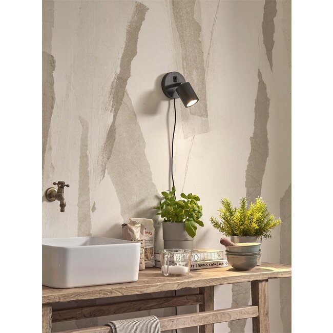 Good&Mojo Wandspot Java zwart - Duurzaam Japandi design