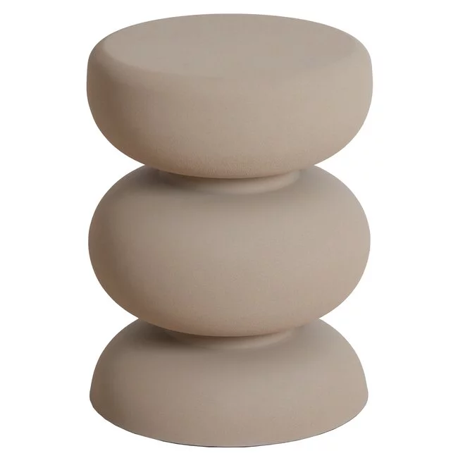 Light en Living Bijzettafel Ø35x46 cm KOBODO mat crème