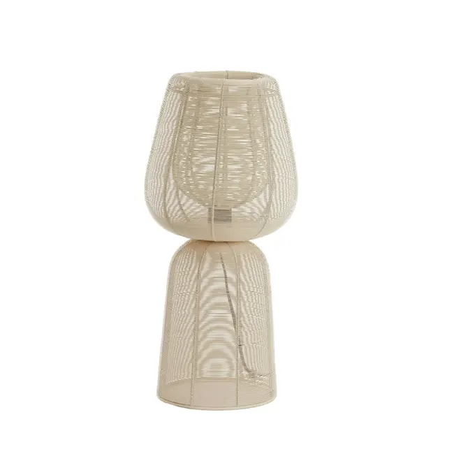 Light en Living Tafellamp Ø24x54 cm ABOSO crème