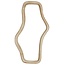 Light en Living Spiegel 44x4x80 cm CELANO hout mat naturel