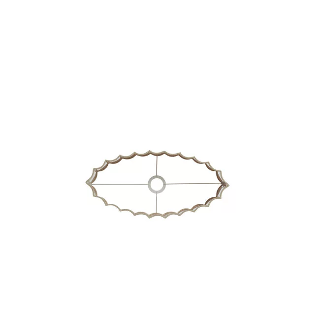 Light en Living Kap ovaal recht smal 58-24-27 cm DISLI naturel