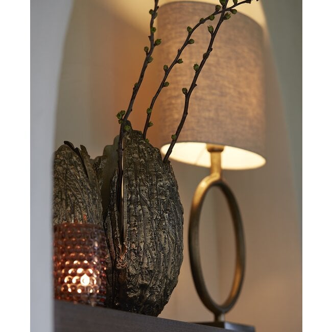 Light en Living Kap ovaal recht smal 38­-17,5-­28 cm LIVIGNO naturel