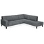 WoonMax Hoekbank Nashville A2 2.5 zits met ottomane Cuba Thyme - Showroommodel
