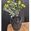 Light en Living Vaas deco Ø29x33 cm KYRAL keramiek mat zwart-glans zwart