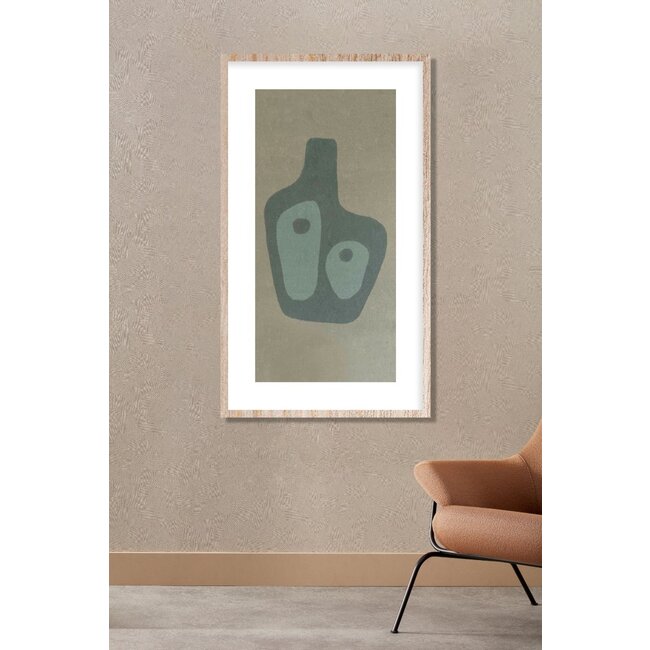 Wandkraft Feel Good 002 - Wandkunst op Forex met houten lijst