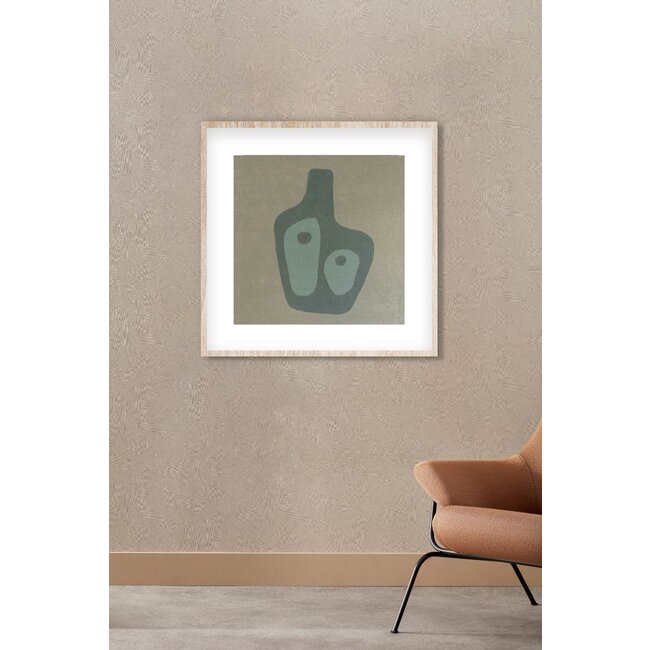 Wandkraft Feel Good 002 - Wandkunst op Forex met houten lijst
