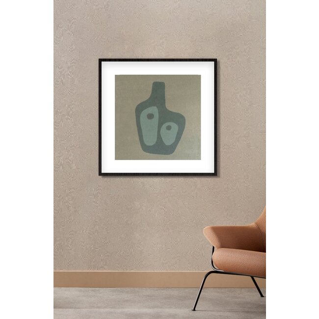 Wandkraft Feel Good 002 - Wandkunst op Forex met houten lijst