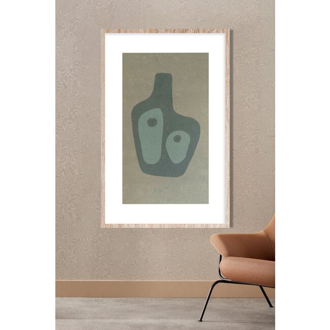 Wandkraft Feel Good 002 - Wandkunst op Forex met houten lijst