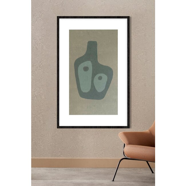 Wandkraft Feel Good 002 - Wandkunst op Forex met houten lijst