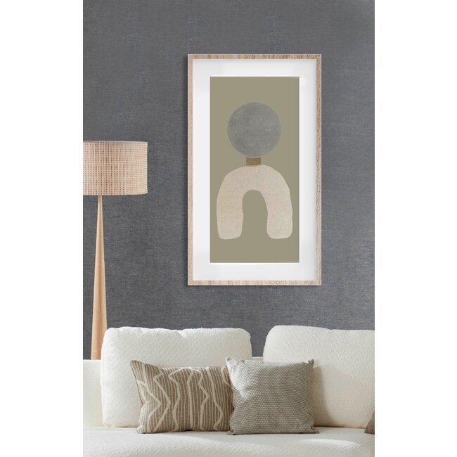 Wandkraft Wandkraft Feel Good 003 Kunstwerk op Forex met Houten Lijst