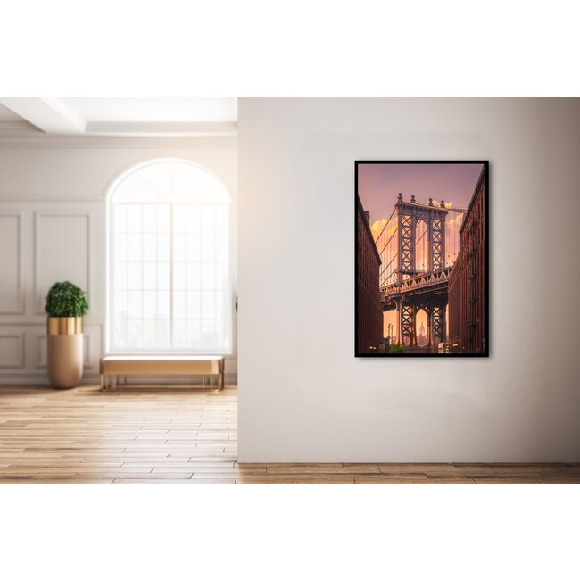 Wandkraft Manhatten Bridge from Brooklyn Street