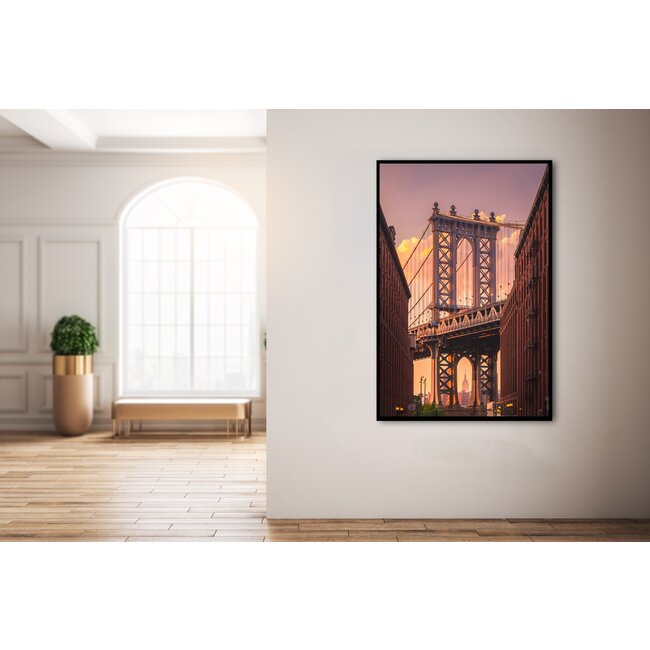 Wandkraft Manhatten Bridge from Brooklyn Street