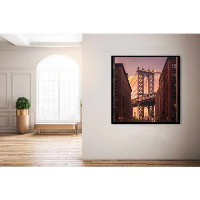 Wandkraft Manhatten Bridge from Brooklyn Street