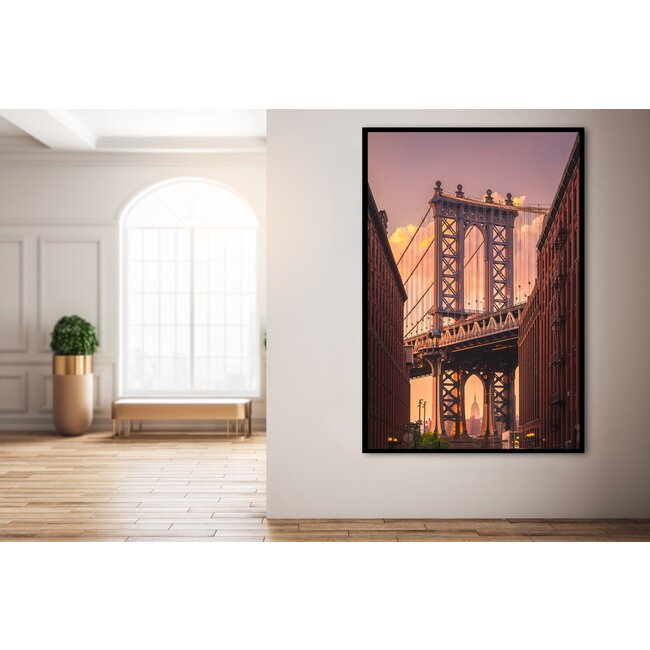 Wandkraft Manhatten Bridge from Brooklyn Street