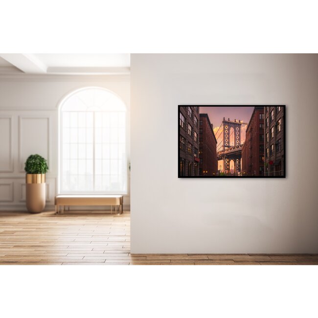 Wandkraft Manhatten Bridge from Brooklyn Street