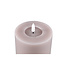 PTMD LED Licht Kaars smooth beige met beweegbare vlam M
