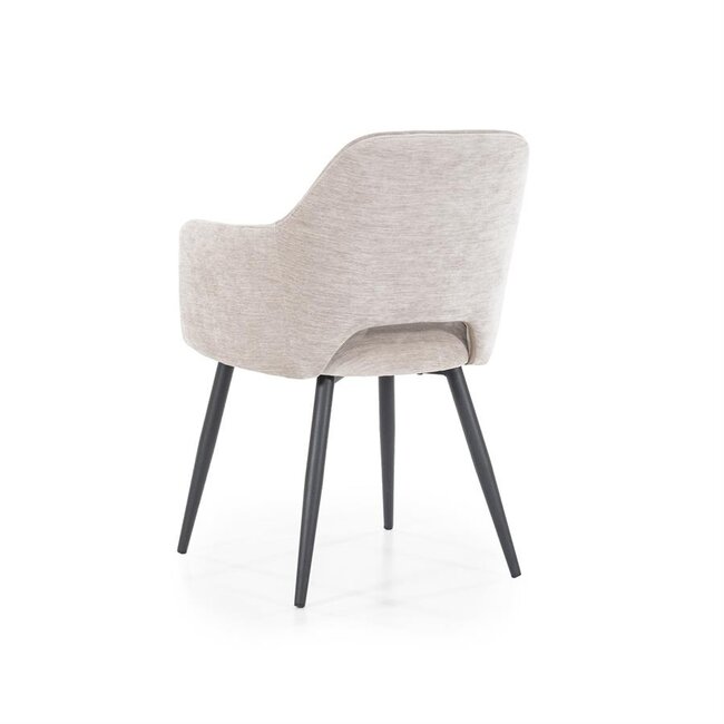 Eleonora Stoel Esmee met armleuning - beige Mellow