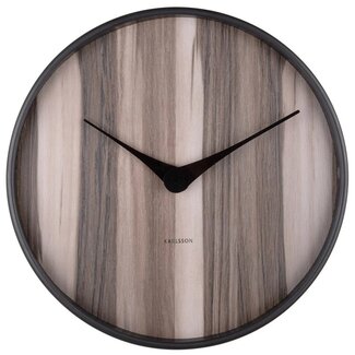 Karlsson Wandklok Wood Melange donker Ø 40 cm