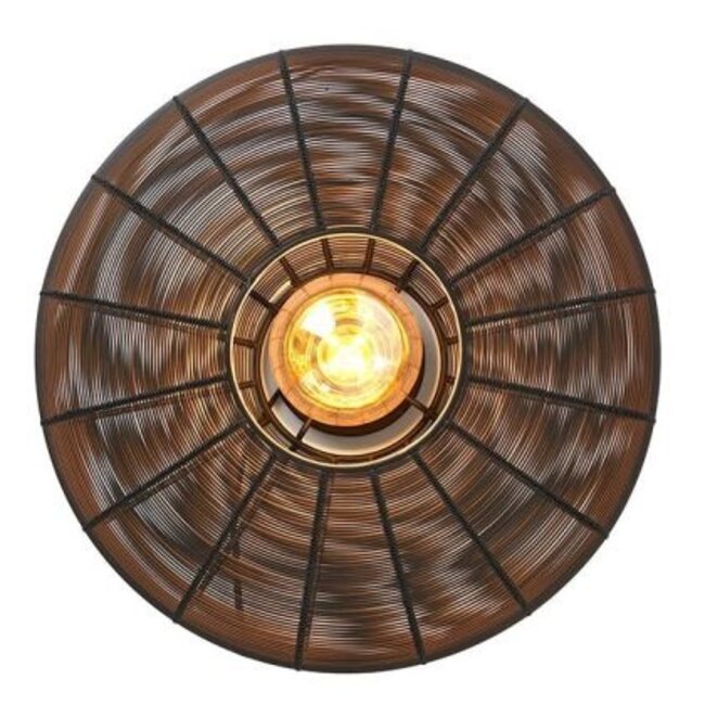 Light en Living Plafonnière Ø40x17 cm BAHOTO mat  zwart