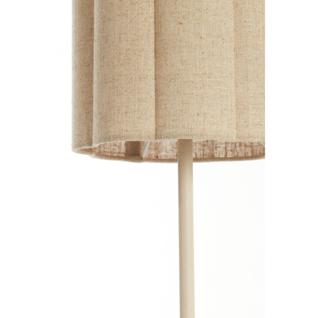 Light en Living Tafellamp Ø20x70 cm FRINGE naturel+crème