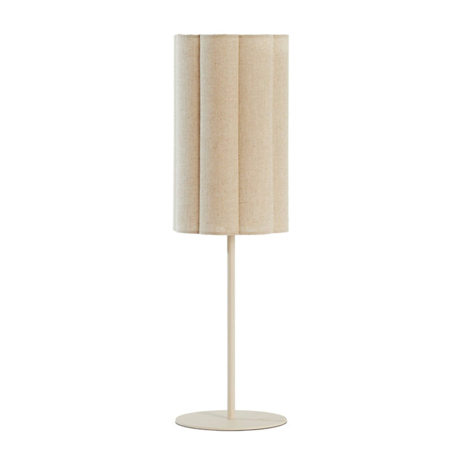 Light en Living Tafellamp Ø20x70 cm FRINGE naturel+crème