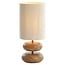 Light en Living Tafellamp Ø22x50,5 cm DANIALO hout print naturel+touw crème