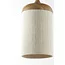 Light en Living Hanglamp 3L 90x22x32 cm DANIA hout print naturel+touw crème