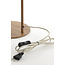 Light en Living Tafellamp 26x20x59,5 cm DONIO hout print naturel+touw crème