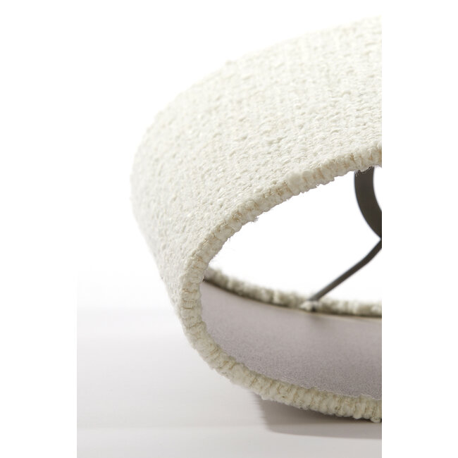 Light en Living Kap ovaal recht smal 38-17,5-28 cm BOLERO wit