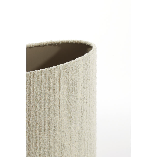 Light en Living Kap ovaal recht smal 38-17,5-28 cm BOLERO wit