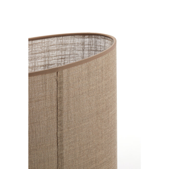 Light en Living Kap ovaal recht smal 38-17,5-19 cm CADEN beige